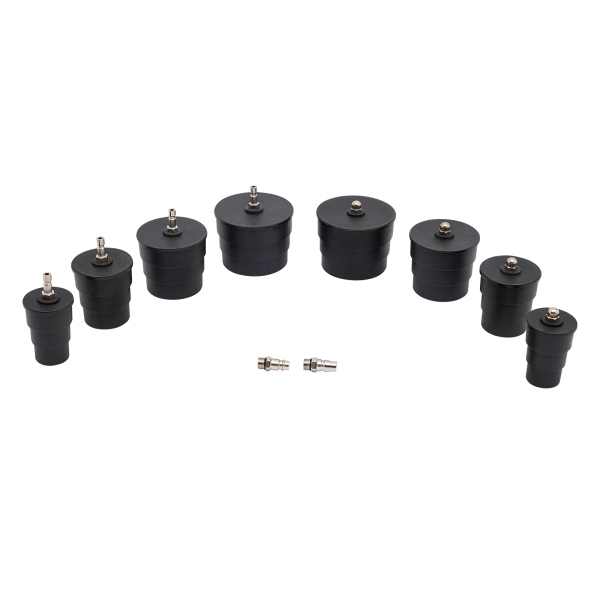 9 Pcs Turbo System Leakage Tester Turbocharger Air Pressure Boost Leak Test Kit Wide Adaptability with Long Hose Pressure Release Valve