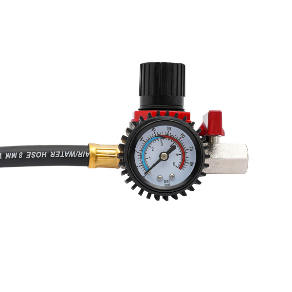 9 Pcs Turbo System Leakage Tester Turbocharger Air Pressure Boost Leak Test Kit Wide Adaptability with Long Hose Pressure Release Valve