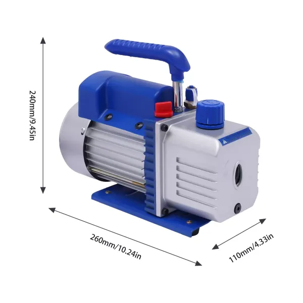 For R134a AC Manifold Gauge A/C Refrigeration Kit Tools 1/4 HP 3CFM Vacuum Pump For R134a AC Manifold Gauge A/C Refrigeration Kit Tools 1/4 HP 3CFM Vacuum Pump