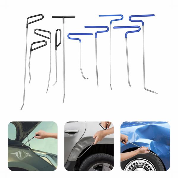 Dent Rods Kit, Paintless Dent Removal Rods, Dent Repair Rods  Ausbeulstangen-Kit, Ausbeulstangen für die lackierfreie Dellenentfernung, Dellenreparaturstangen