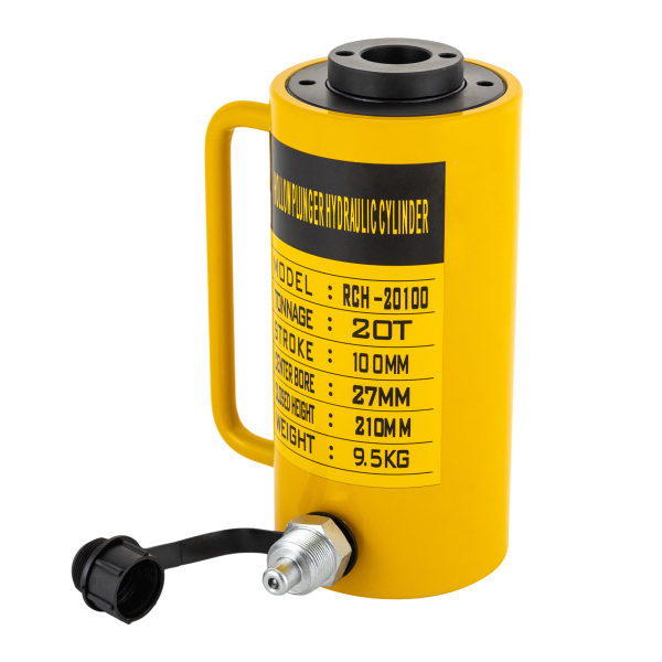20T 4in Hydraulic Cylinder Jack RCH-20100 Hydraulic Jack Yellow Hydraulic Jack Made of High-quality #45 Steel for Electric Power the Chemical Industry 20T 4in Hydraulic Cylinder Jack RCH-20100 Hydraulic Jack Yellow Hydraulic Jack Made of High-quality #45 Steel for Electric Power the Chemical Industry