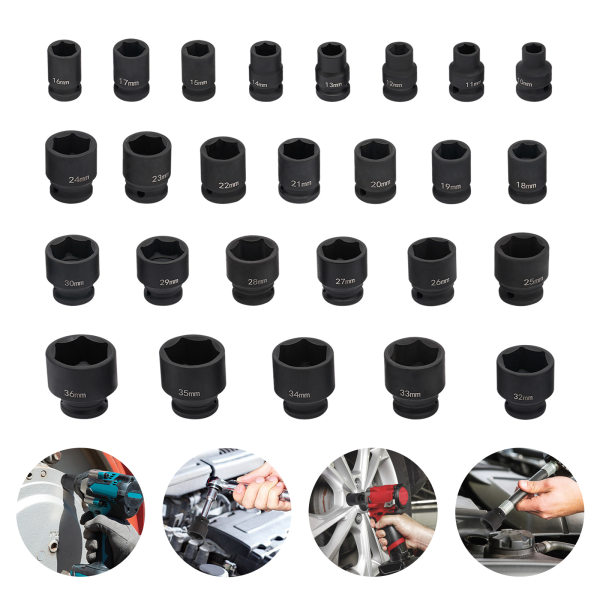 Drive Metric Impact Socket Set, 1/2" Impact Socket, Impact Socket Set Brand New, Sockets Set 1/2 Inch Drive for Automotive Maintenance Drive Metric Impact Socket Set, 1/2" Impact Socket, Impact Socket Set Brand New, Sockets Set 1/2 Inch Drive for Automotive Maintenance