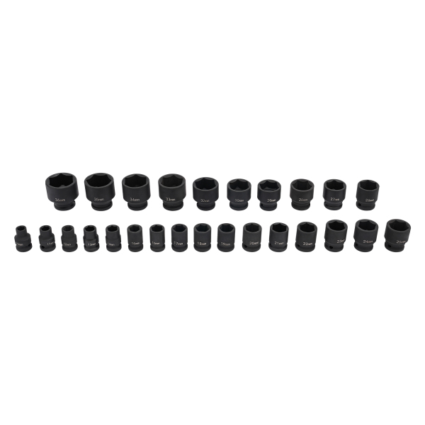 Drive Metric Impact Socket Set, 1/2" Impact Socket, Impact Socket Set Brand New, Sockets Set 1/2 Inch Drive for Automotive Maintenance