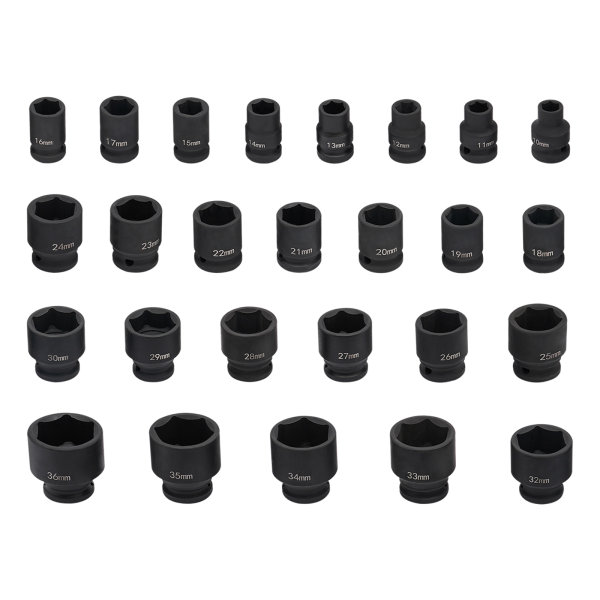 Drive Metric Impact Socket Set, 1/2" Impact Socket, Impact Socket Set Brand New, Sockets Set 1/2 Inch Drive for Automotive Maintenance