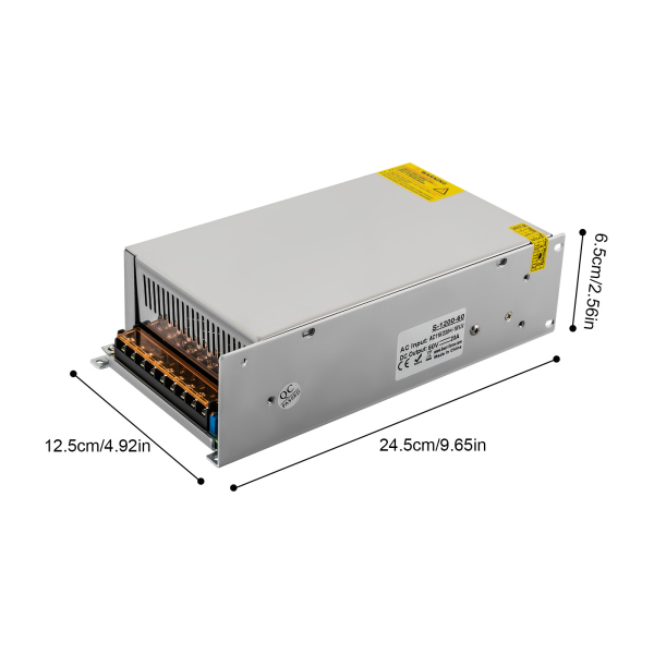 Transformer DC 60V 20A 1200W Switch Power Supply 220V AC to DC Power Supply 60Volt Industrial Adapter LED Sensors System Lamp