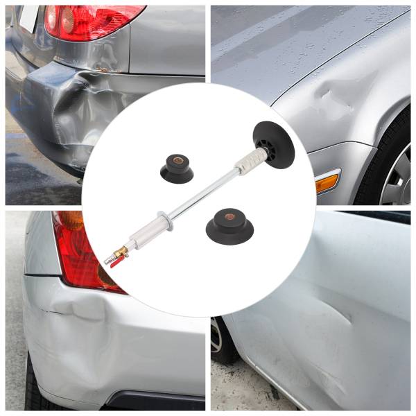 Air Pneumatic Dent Puller, Car Body Repair Suction Cup Slide Tool, Vacuum Slide Hammer with 3 Suction Cups