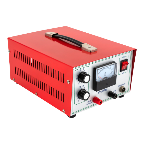 500W Jewelry Welding Machine 50A Spot Welding Machine Welding Machine with Convenient Switch Button and Anti-slip Feet for Glasses Repair Jewelry Handicrafts