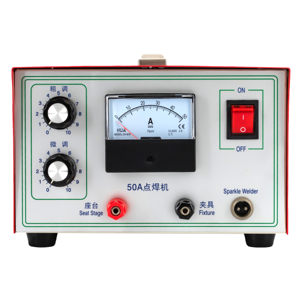 500W Jewelry Welding Machine 50A Spot Welding Machine Welding Machine with Convenient Switch Button and Anti-slip Feet for Glasses Repair Jewelry Handicrafts