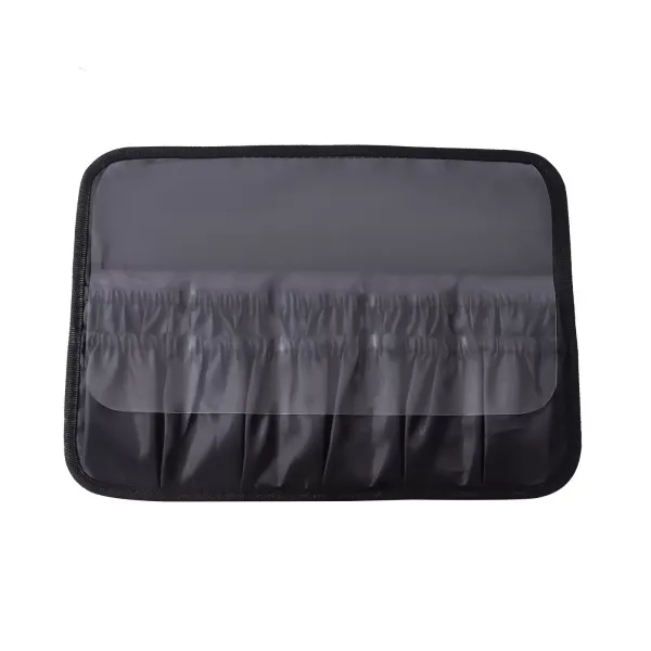 Makeup Train Case with Large Lighted Mirror 3 Color Scenarios Adjustable Brightness Large Cosmetic Organizer Storage Adjustable Dividers Black
