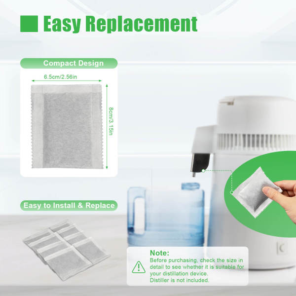 20-Pack Coconut Shell Activated Carbon Filters, Water & Air Purifier - Food-Grade Packaging, 8 - 10g Each 20-Pack Coconut Shell Activated Carbon Filters, Water & Air Purifier - Food-Grade Packaging, 8 - 10g Each