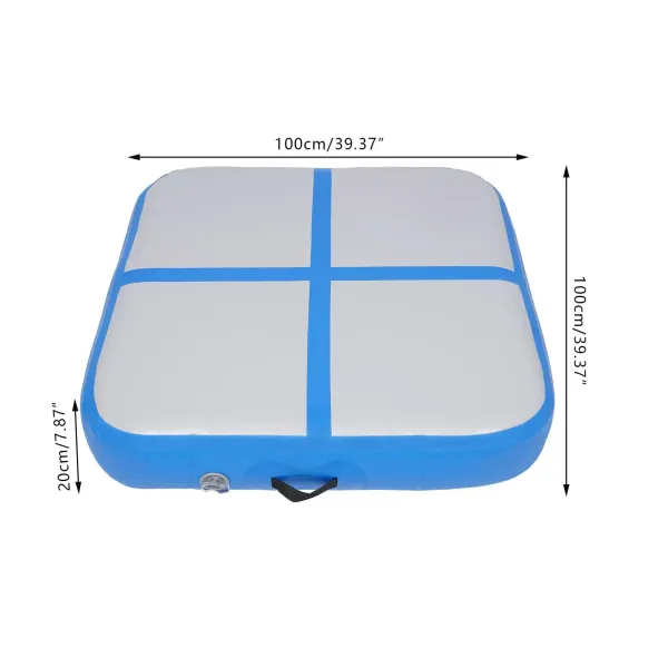 New 20cm Square Inflatable Gymnastics Mat High-temperature Welding Hand Gluing