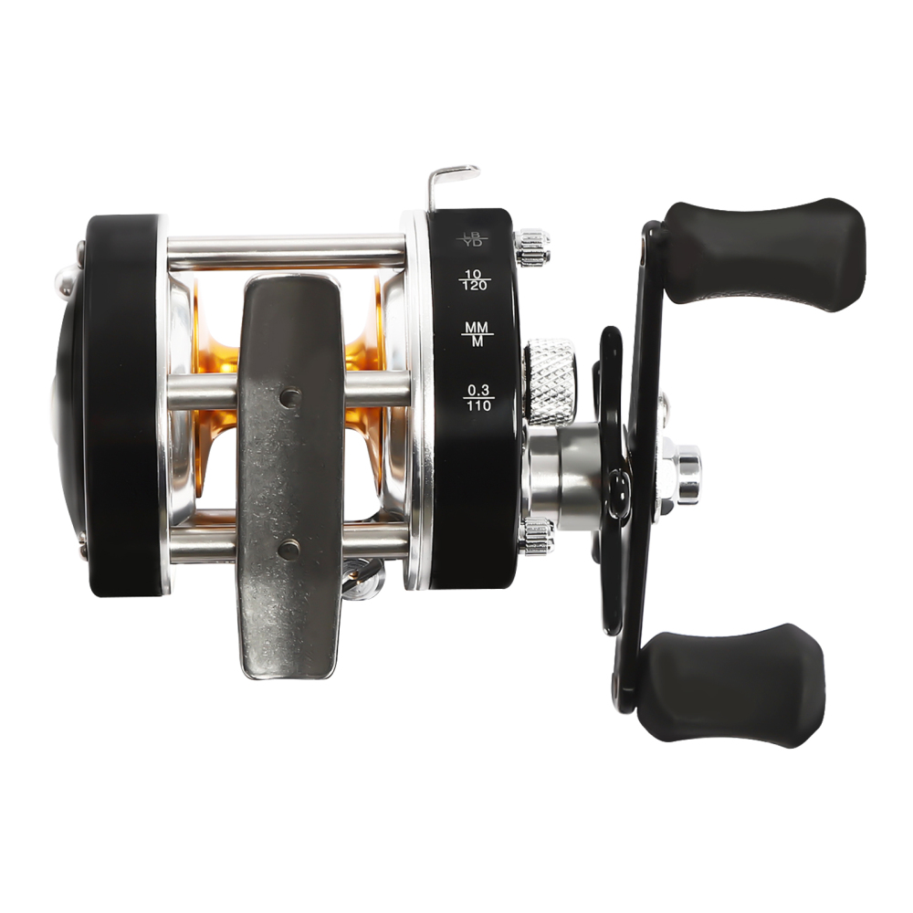 baitcasting reel for 30 Black 30# 5.0:1 Right Hand Round Baitcasting Reel Conventional Reel for  Catfish Salmon Striped Bass