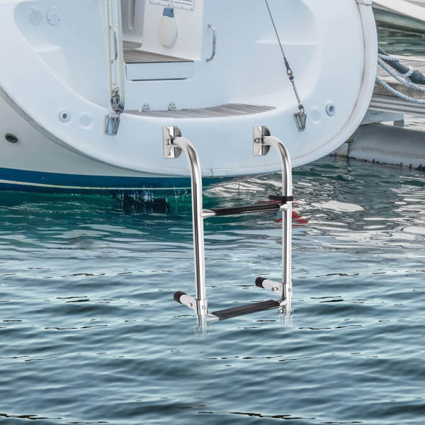 Folding Step Ladder, Folding Marine Boat Drop Ladder, Folding Ladder for Boat Yacht
