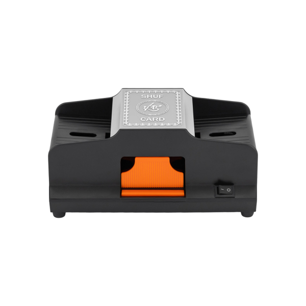 Two Shuffling Modes Card Shuffler Black Card Shuffler High-Speed Shuffling Cards Automatic Card Shuffler with Card Slot for Standard-sized Cards