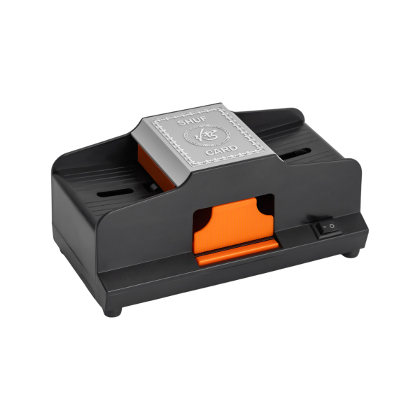 Two Shuffling Modes Card Shuffler Black Card Shuffler High-Speed Shuffling Cards Automatic Card Shuffler with Card Slot for Standard-sized Cards