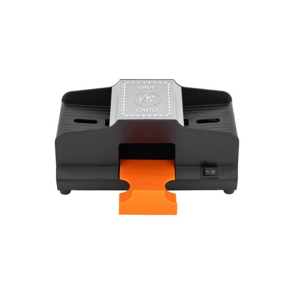 Two Shuffling Modes Card Shuffler Black Card Shuffler High-Speed Shuffling Cards Automatic Card Shuffler with Card Slot for Standard-sized Cards