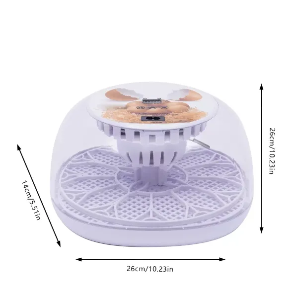 12-Egg Incubator Automatic Turning Digital Hatching Machine Chicken Eggs Poultry 12-Egg Incubator Automatic Turning Digital Hatching Machine Chicken Eggs Poultry