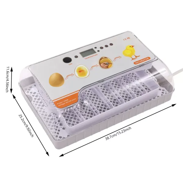 20 Eggs Incubator Automatic Egg Turning Smart Temperature Control Hatching Tool 20 Eggs Incubator Automatic Egg Turning Smart Temperature Control Hatching Tool