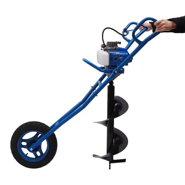 Hole Punch Ground Drill Pit Digger Gasoline Hand Push Agriculture Forestry