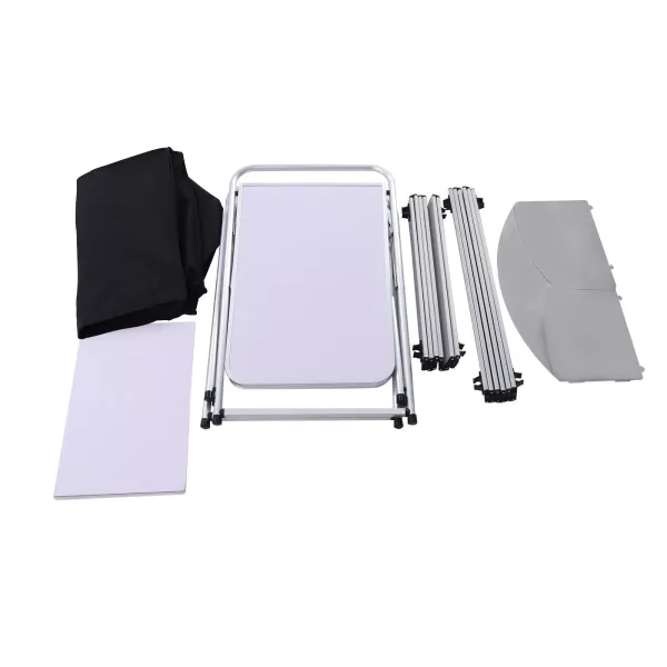 Folding Camping Table Aluminium Portable Picnic Outdoor Foldable BBQ Desk Table +Carrying Bag Folding Table(Black) Folding Camping Table Aluminium Portable Picnic Outdoor Foldable BBQ Desk Table +Carrying Bag Folding Table(Black)