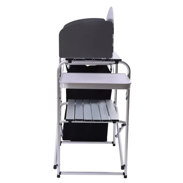 Folding Camping Table Aluminium Portable Picnic Outdoor Foldable BBQ Desk Table +Carrying Bag Folding Table(Black) Folding Camping Table Aluminium Portable Picnic Outdoor Foldable BBQ Desk Table +Carrying Bag Folding Table(Black)