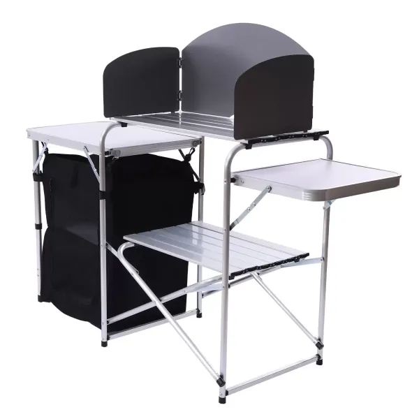 Folding Camping Table Aluminium Portable Picnic Outdoor Foldable BBQ Desk Table +Carrying Bag Folding Table(Black) Folding Camping Table Aluminium Portable Picnic Outdoor Foldable BBQ Desk Table +Carrying Bag Folding Table(Black)