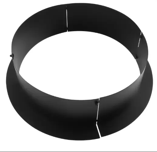 Fire Pit Ring 42 Inch Fire Pit Pan Fireplace Ring Solid Steel Heavy Duty Fire Pit Ring/Liner for Fireplace Campfire Pit Ground