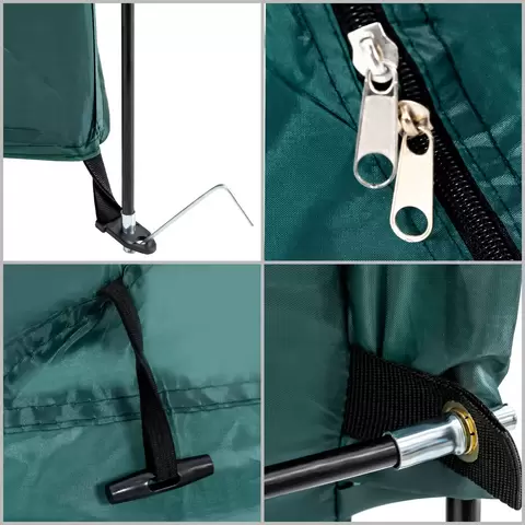 Green Bicycle Storage Tent, 420D Waterproof Bike Storage Cover Store Bikes Outdoor with Carry Bag