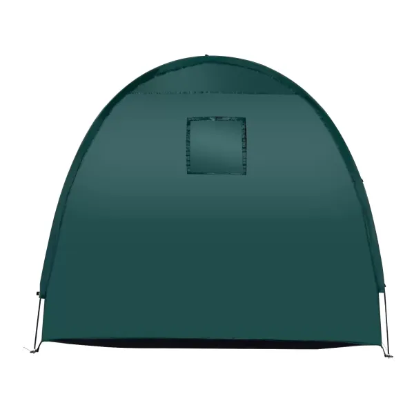 Green Bicycle Storage Tent, 420D Waterproof Bike Storage Cover Store Bikes Outdoor with Carry Bag
