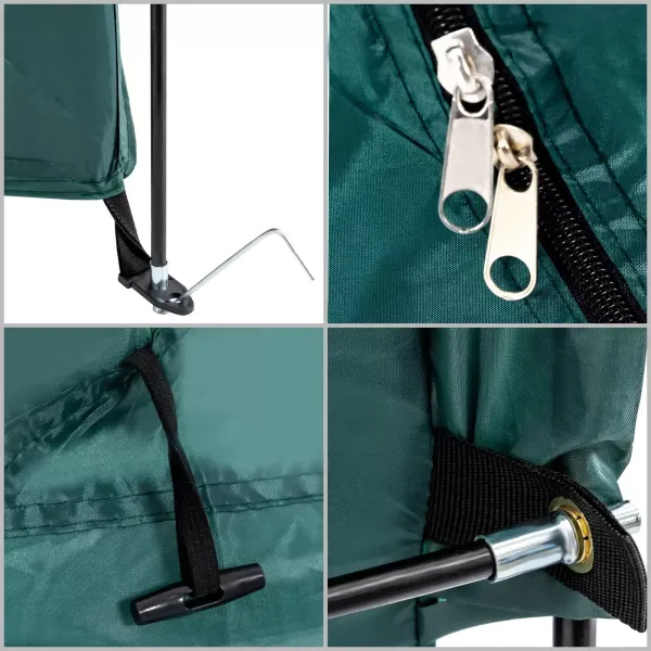 Green Bicycle Storage Tent, 420D Waterproof Bike Storage Cover Store Bikes Outdoor with Carry Bag