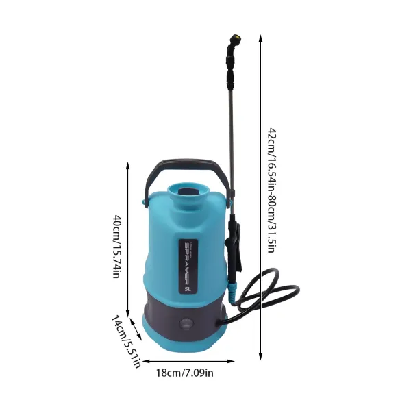 5L Battery Powered Sprayer for Long Time Spray Garden/Weed Sprayer W/Nozzles 5L Battery Powered Sprayer for Long Time Spray Garden/Weed Sprayer W/Nozzles