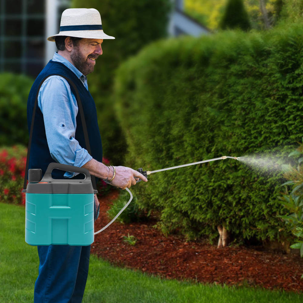 8L Lithium Battery Rechargeable Electric Weed Sprayer Knapsack Garden Sprayer for plant watering, car cleaning, home cleaning