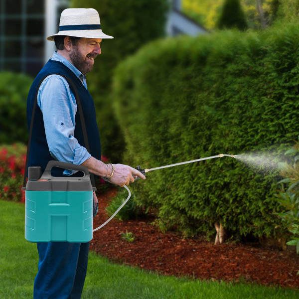 8L Lithium Battery Rechargeable Electric Weed Sprayer Knapsack Garden Sprayer for plant watering, car cleaning, home cleaning