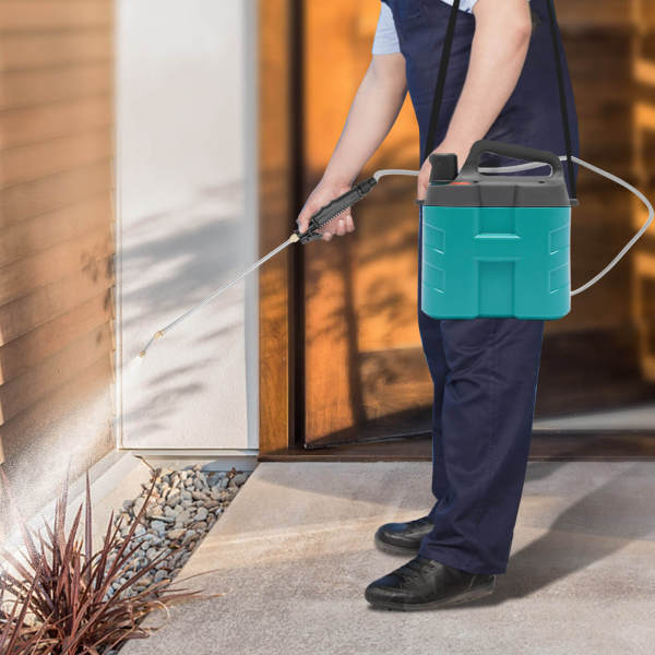 8L Lithium Battery Rechargeable Electric Weed Sprayer Knapsack Garden Sprayer for plant watering, car cleaning, home cleaning