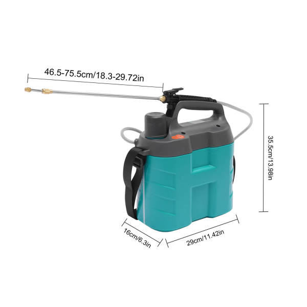 8L Lithium Battery Rechargeable Electric Weed Sprayer Knapsack Garden Sprayer for plant watering, car cleaning, home cleaning