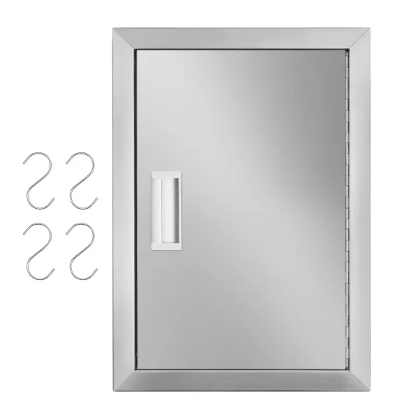 Commercial Outdoor Kitchen Doors BBQ Access Door Stainless Steel 17W*24H IN New