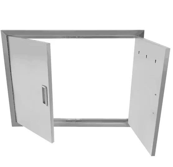 Stainless Steel Kitchen Door 31x24inch BBQ Access Door Outdoor Grill Station