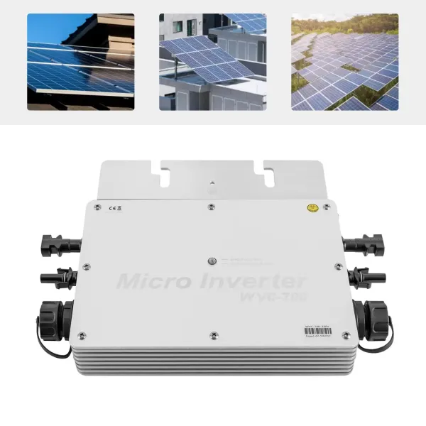 Solar Grid Tie Waterproof DC 22-50V to AC 120V 230V Micro Inverter WVC700W