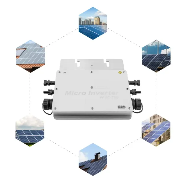 Solar Grid Tie Waterproof DC 22-50V to AC 120V 230V Micro Inverter WVC700W