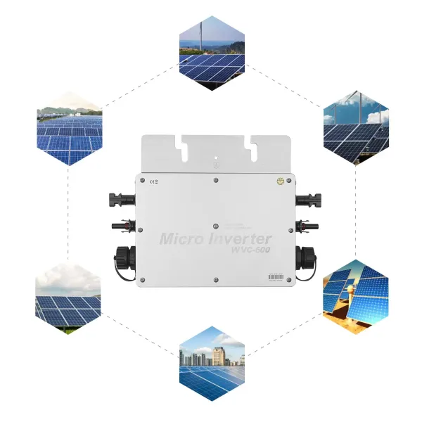 600W Solar Micro Inverter Grid Tie MPPT Pure Sine Wave DC to AC IP65 Waterproof 600W Solar Micro Inverter Grid Tie MPPT Pure Sine Wave DC to AC IP65 Waterproof