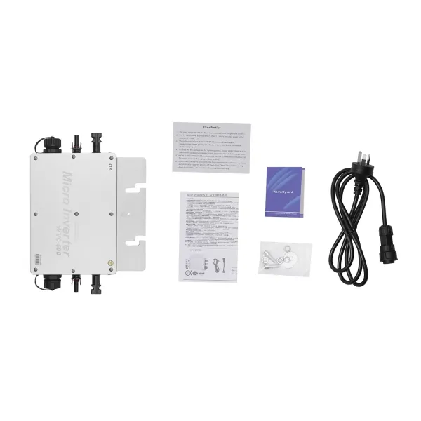 600W Solar Micro Inverter Grid Tie MPPT Pure Sine Wave DC to AC IP65 Waterproof