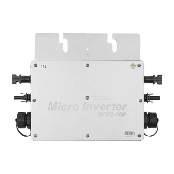 600W Solar Micro Inverter Grid Tie MPPT Pure Sine Wave DC to AC IP65 Waterproof