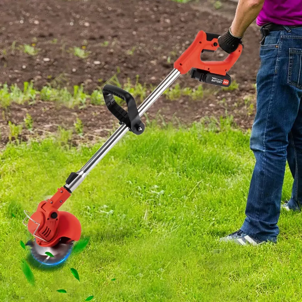 Cordless Grass Trimmer Lawn Electric Whipper Snipper Strimmer Battery & Corded