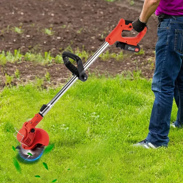 Cordless Grass Trimmer Lawn Electric Whipper Snipper Strimmer Battery & Corded