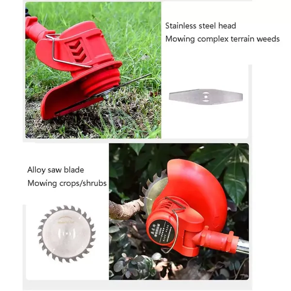 Cordless Grass Trimmer Lawn Electric Whipper Snipper Strimmer Battery & Corded