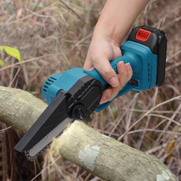 Portable Mini Chainsaw Cordless Electric Chainsaw for Tree Branch Wood Cutting