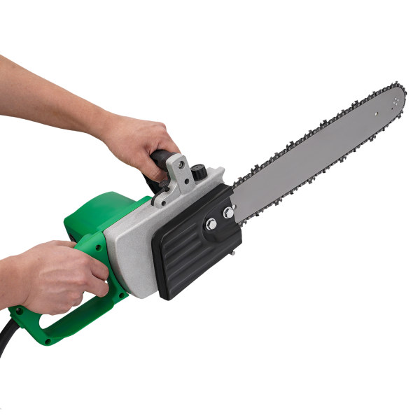 1300W Handheld Home Electric Wood Cutting Saw, Cutter Pruning Chainsaw, Powerful Corded Chainsaw