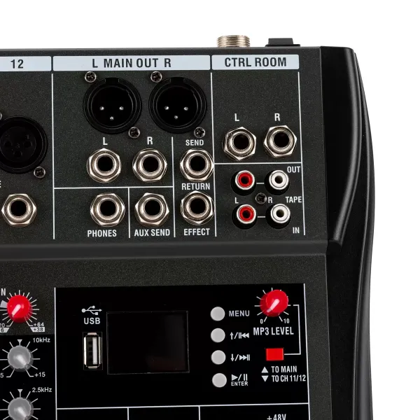 12 Channel Bluetooth Live Studio Audio Mixer Mixing Console USB Audio Mixer
