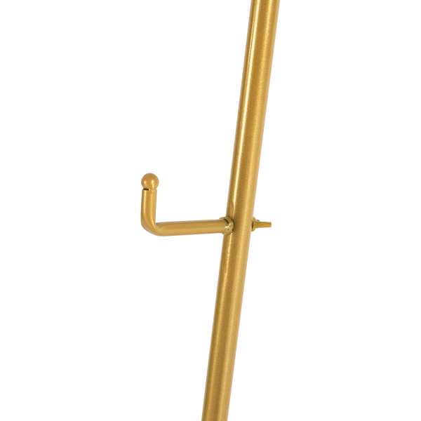 Metal Stand with Chain Support Adjustable Minimalistic Display Stand Metal Geometric Tall Adjustable Minimalistic Display Stand Gold