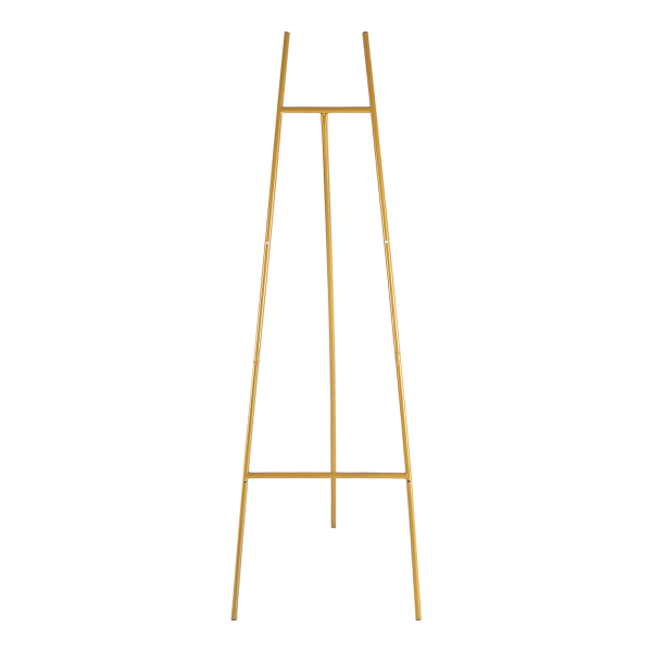 Metal Stand with Chain Support Adjustable Minimalistic Display Stand Metal Geometric Tall Adjustable Minimalistic Display Stand Gold